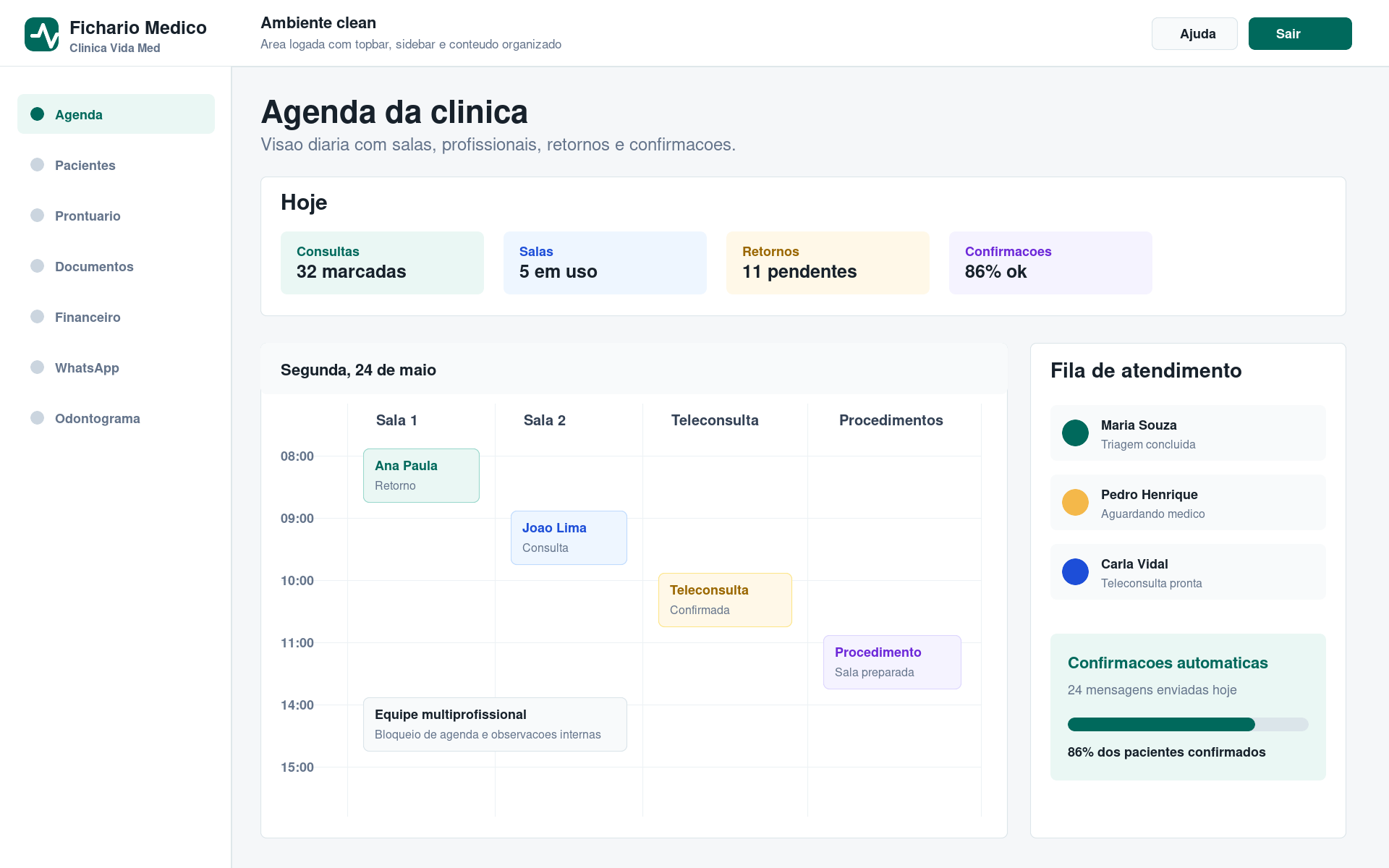Agenda e fila